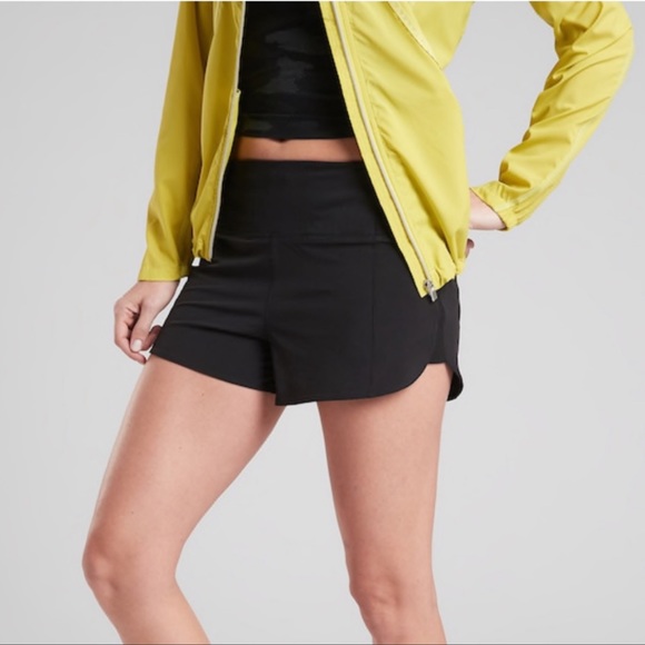 Athleta Running Free 3.5” Black Shorts size Large - Picture 1 of 8